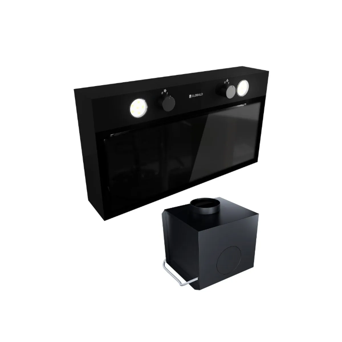 Okap GLOBALO Fluxime 60.1 Black + TW 2.1 2 de7e6f2427c78b14ea9f385384286279