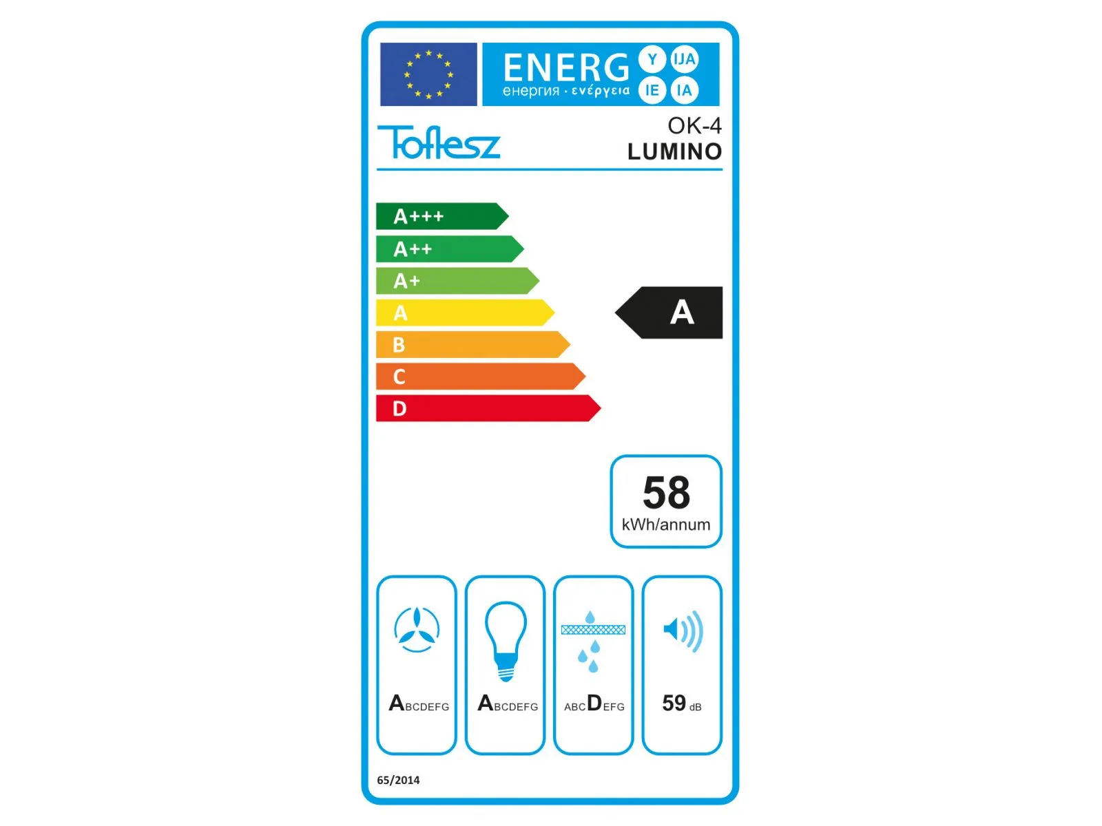 Okap podszafkowy Toflesz Lumino Inox 89,5 13 7d47e29b8985f2187c98f49b83c2962f