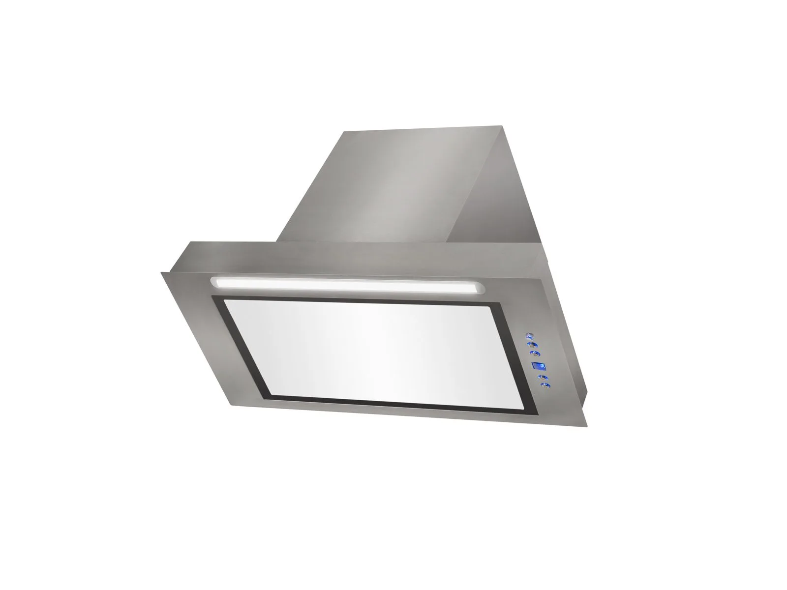 Okap podszafkowy Toflesz Lumino Inox: białe szkło 59,5 1 34d9a40eb9c4762e480a4b00c14c1b72